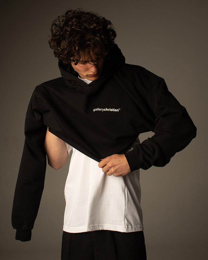 Signature Logo Hoodie Black