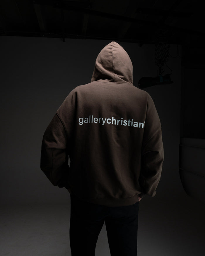 Signature Logo Hoodie Chocolate Brown