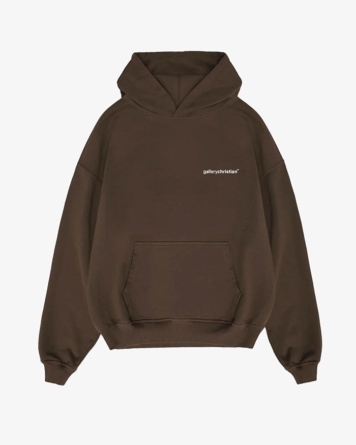 Signature Logo Hoodie Chocolate Brown