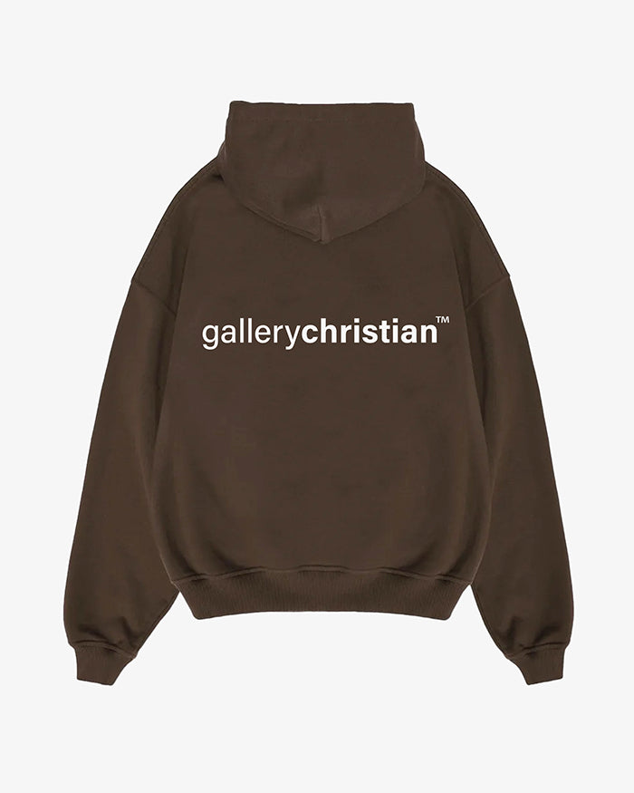 Signature Logo Hoodie Chocolate Brown